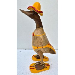 canard bikini fleurs jaune