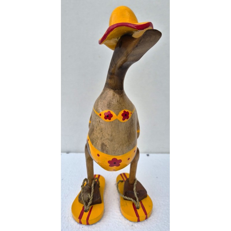 canard bikini fleurs jaune