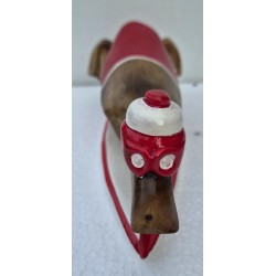 canard surfeur couché rouge