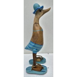 canard bikini rayé turquoise