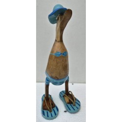 canard bikini rayé turquoise