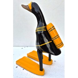 canard plongeur jaune&vert