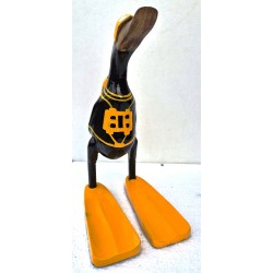 canard plongeur jaune&vert