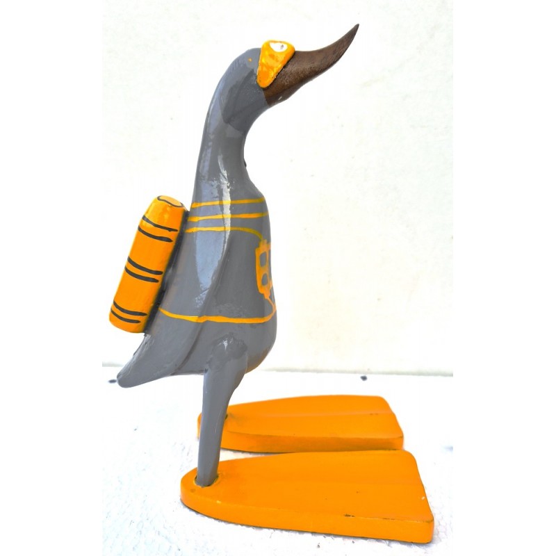 canard plongeur jaune&gris