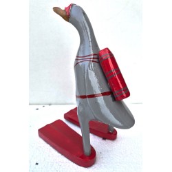 canard plongeur rouge&gris