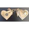 magnets en bois coeur