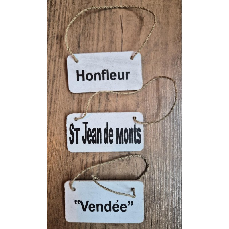 petite pancarte en bois à accrocher au cou des canards