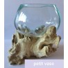petit vase en verre soufflé 12cm
