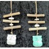 set 3 mobiles 1 chouette (bleu, blanc, vert)