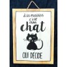 Cadre j'habite chez mon chat