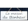 Cadre maison bonheur blanc