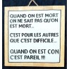 Cadre MORT ET CON