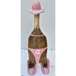 canard bikini fleurs roses