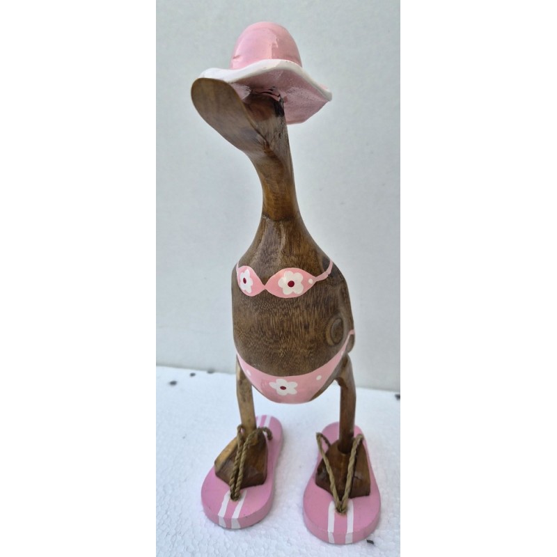 canard bikini fleurs roses